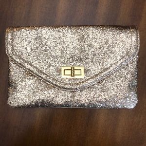 Gold Glitter Clutch